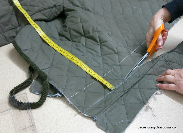 cortar de largo de una chaqueta tutorial