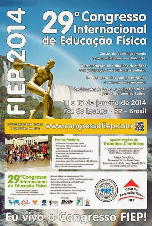 Viva o 29º Congresso Internacional   de Educação Física!