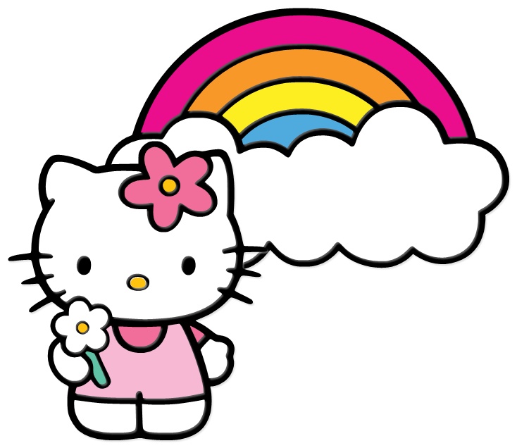 ScrappinbyKris: Rainbows & Kitty