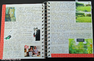 That was the week that was This and That Journal / Smash Book Page by UK based Stampin' Up! Demonstrator Bekka Prideaux - she has lots of ideas with her journal