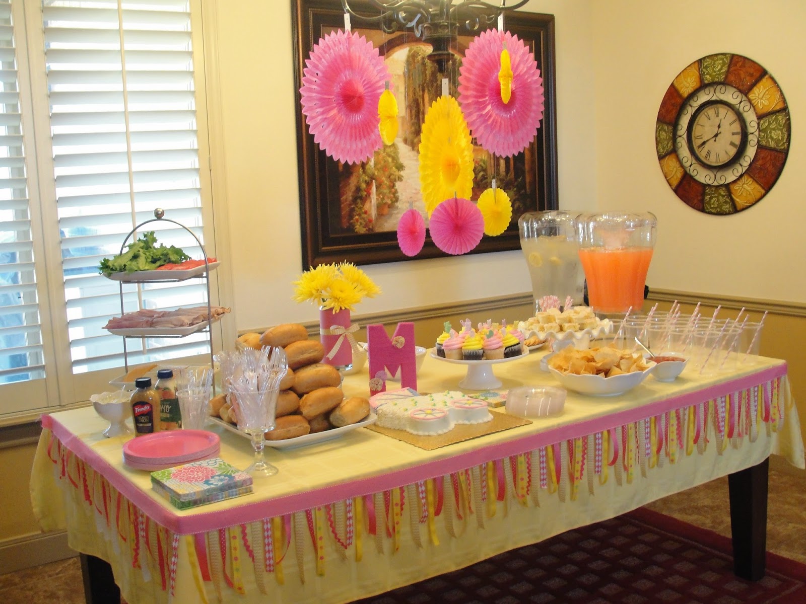 Nicole Davis Events: A Pink and Yellow Girl Baby Shower