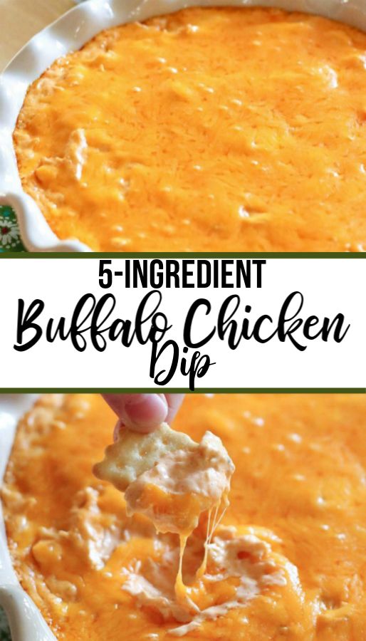 5- INGREDIENT Slow Cooker Buffalo Chicken Dip | Kristin Food