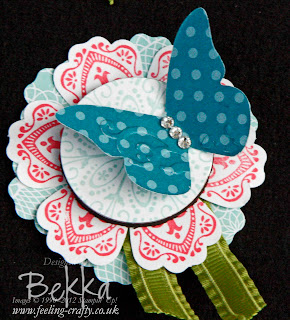 Mixed Blossoms Fridge Magnets by Stampin' Up! Demonstrator Bekka Prideaux - check her blog for lots of great ideas