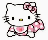 Alfabeto Hello Kitty bebé H.