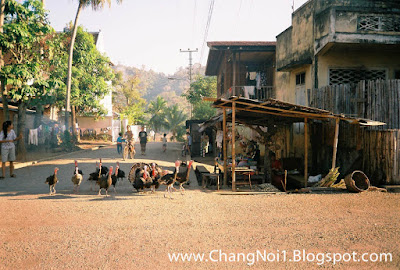 Streets of Luang Prabang (Laos) in 1997