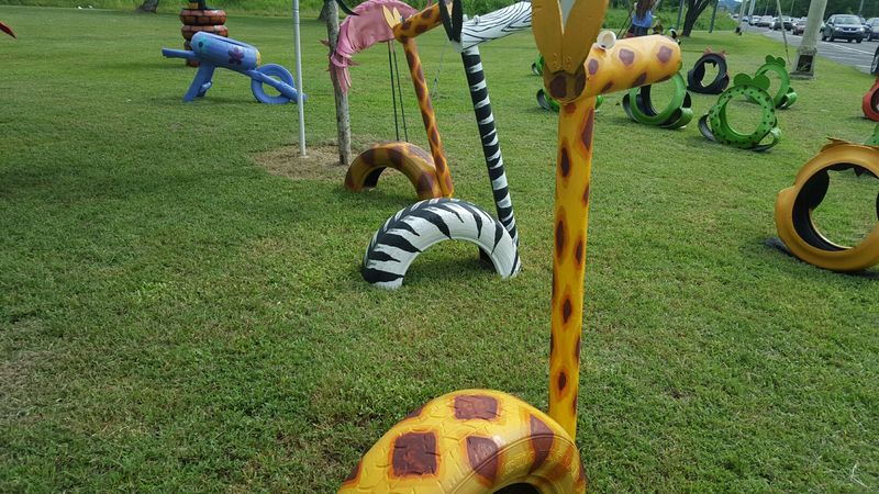 juegos para parques con material reciclable