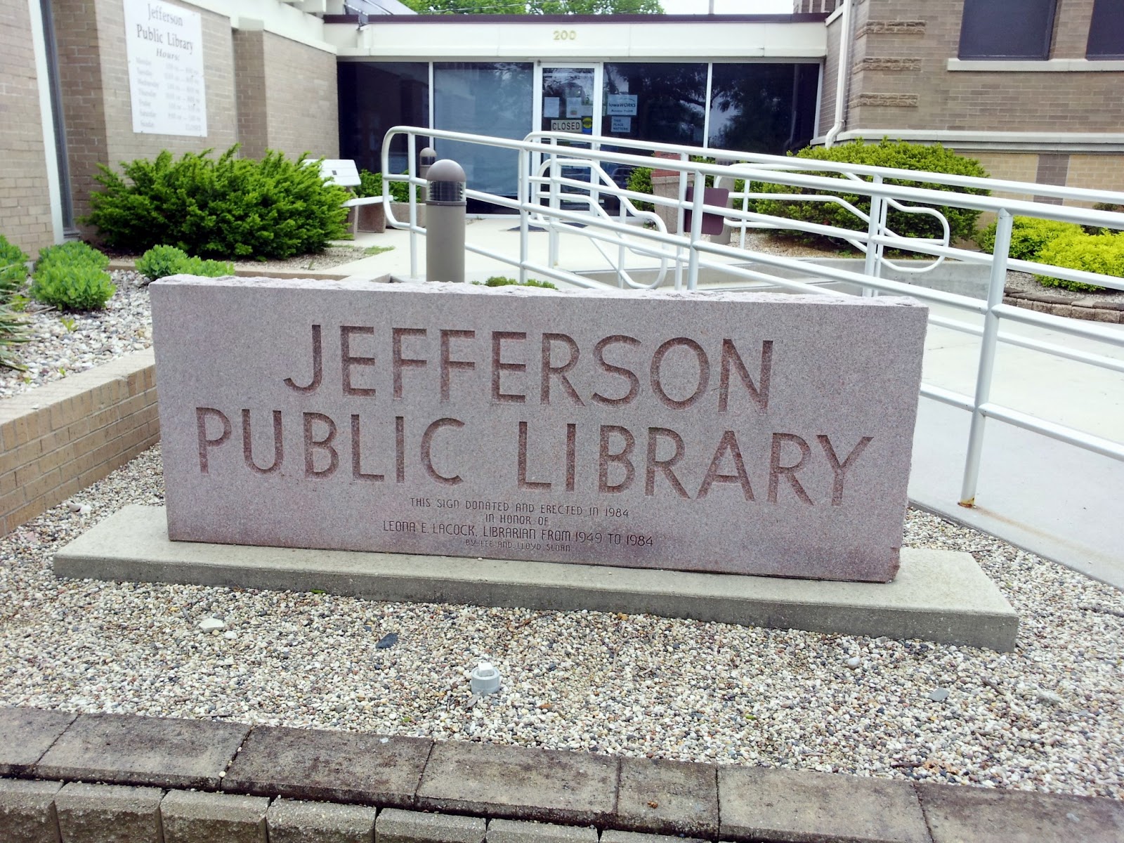 History and Culture by Bicycle Jefferson, Iowa Jefferson Public Library