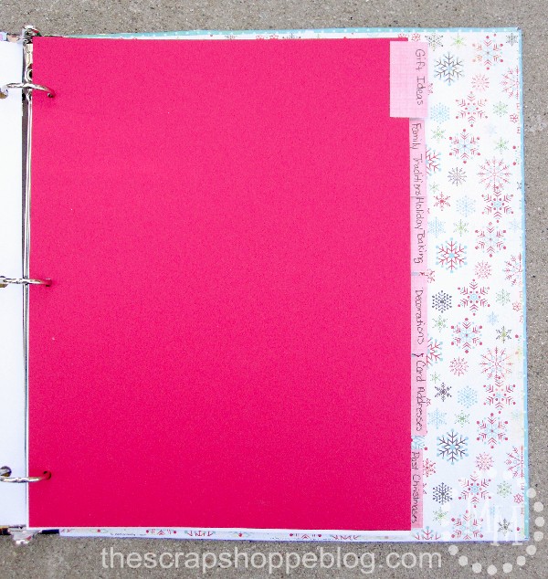 christmas binder pages