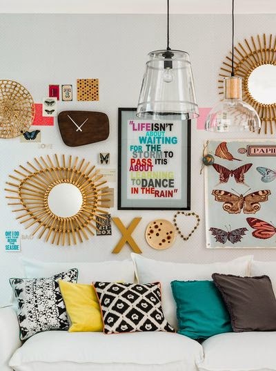 Cuadros, posters, letras, espejos, todo vale