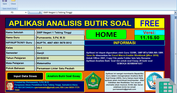 Analisis butir soal pilihan ganda dan essay dengan excel smk image