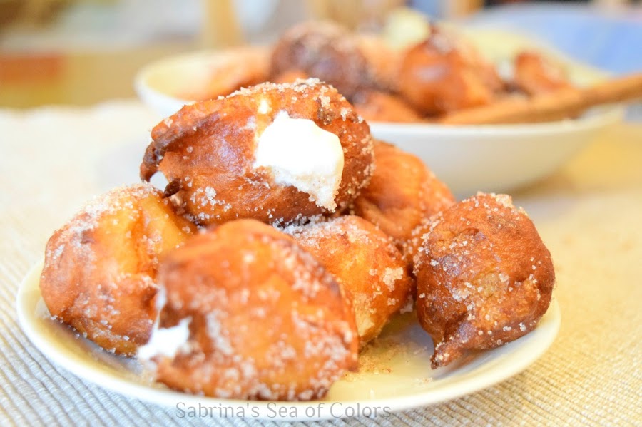 Buñuelos de viento rellenos