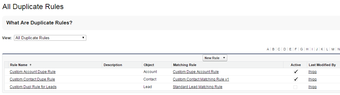 Salesforce Projects: Creating Matching and Duplicate Rules w/ Native ...
