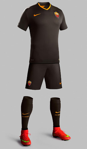 as roma black jersey