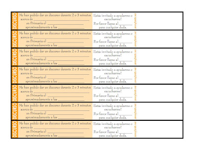 Asignaciones para el Tiempo para Compartir