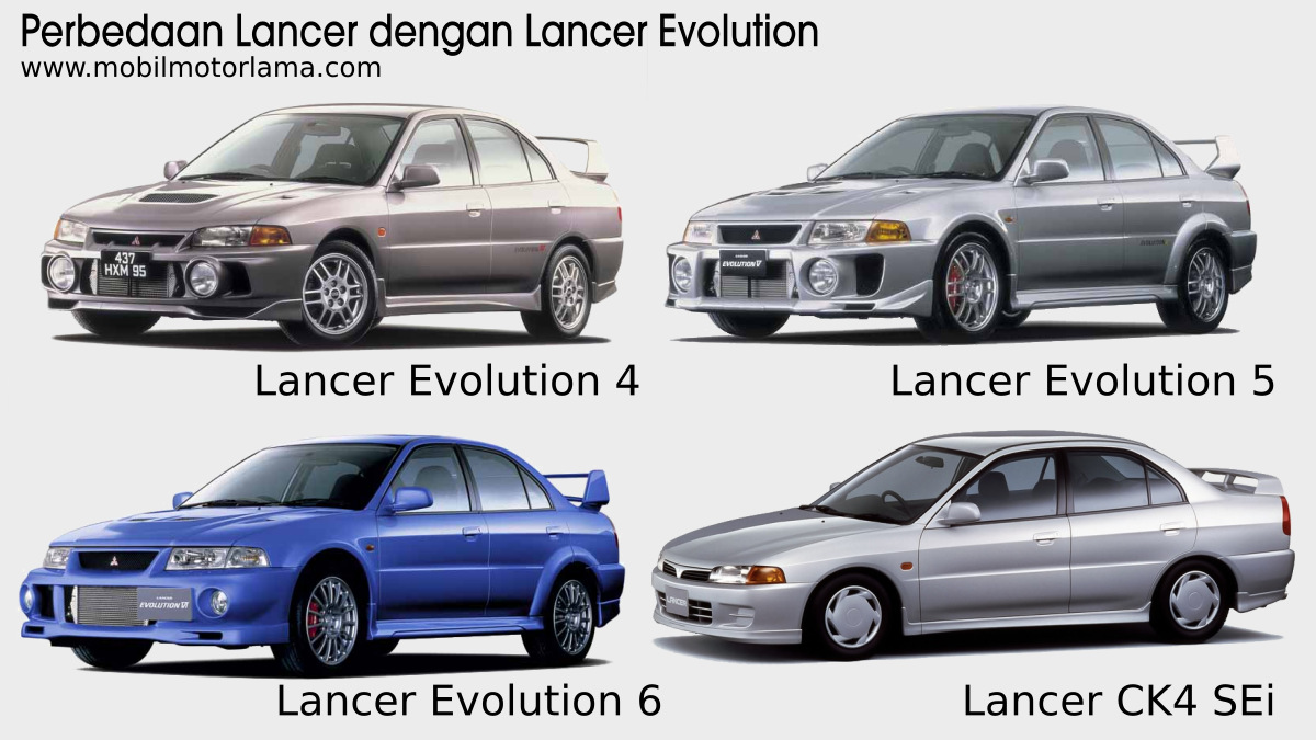 Perbedaan Lancer Evolution 4/5/6 dengan CK4 Mobil Motor Lama