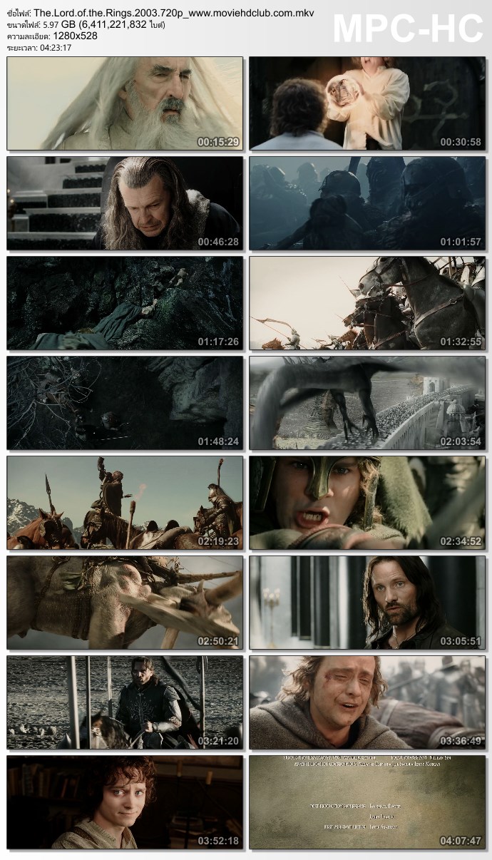 [Mini-HD][Boxset] The Lord of the Rings Trilogy (2001-2003) Extended Edition - เดอะลอร์ดออฟเดอะริงส์ ภาค 1-3 (ตัวเต็มไม่ตัด) [720p][เสียง:ไทย AC3/Eng AC3][ซับ:ไทย/Eng][.MKV] TLR3_MovieHdClub_SS