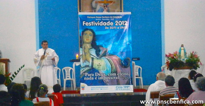Cartaz da Festividade 2012 - Paróquia Nossa Senhora da Conceição Benfica/PA
