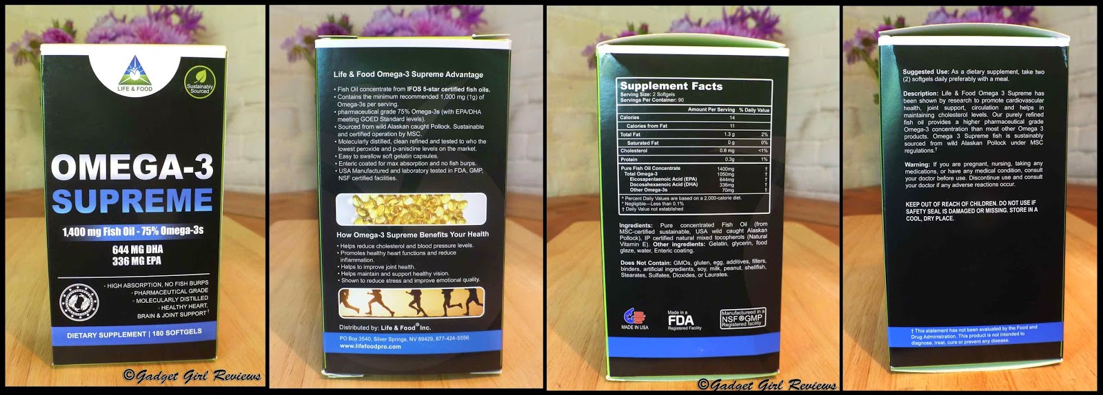 Omega 3 Supreme Fish Oil 1400mg for brain and heart (odourless