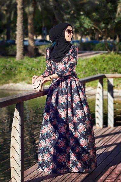 bohemian hijab style