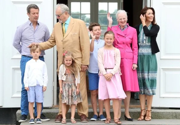 Crown Princess Mary, Crown Prince Frederik, Princess Josephine, Prince Christian, Princess Isabella, Prince Vincent