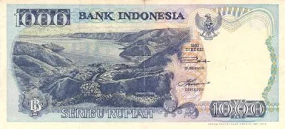 Gambar uang kertas Indonesia Rp 1000 tahun 1992