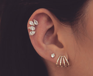 cartilage piercings, earrings for cartilage, studs for cartilage, internally threaded earrings, internally threaded piercing earrings