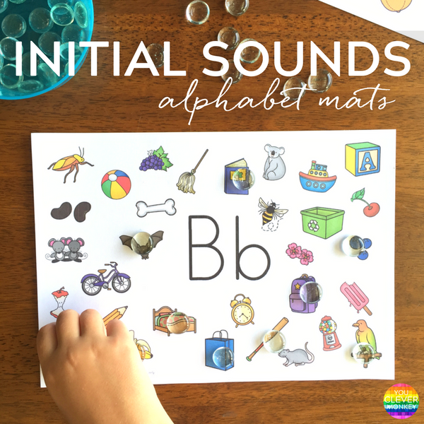 INITIAL SOUNDS ALPHABET CIRCLES you clever monkey
