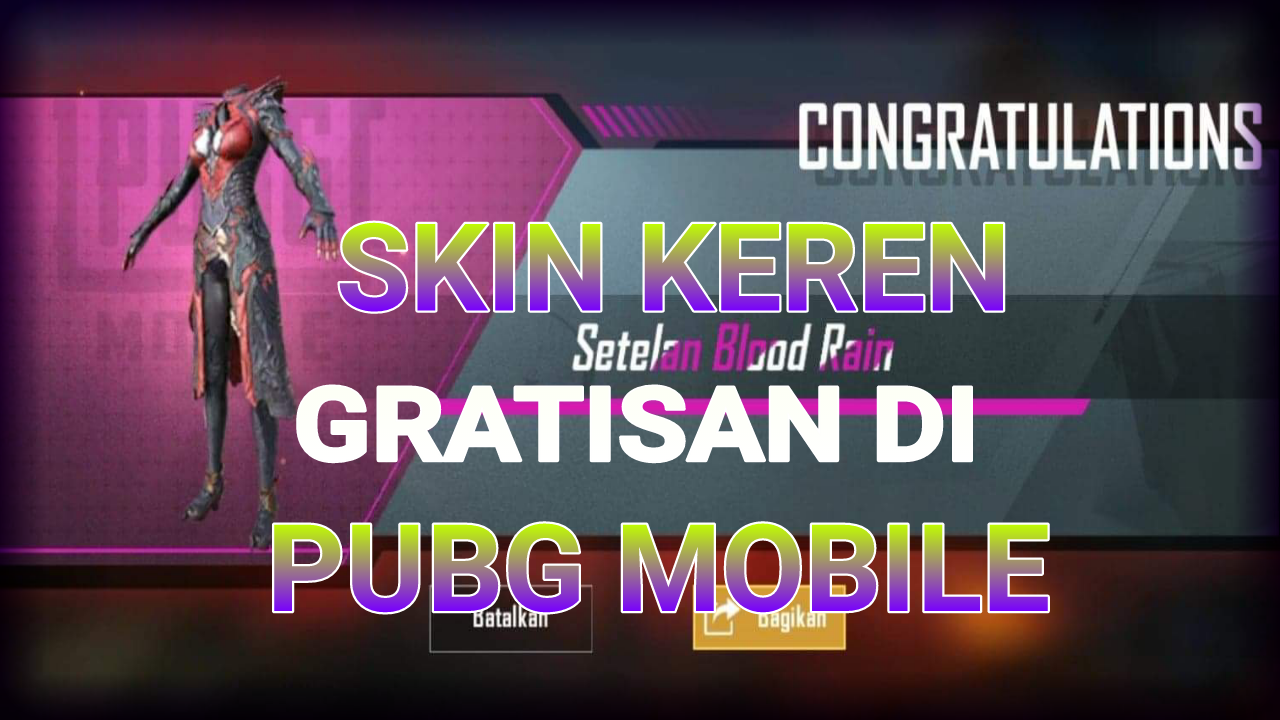 Skin Keren Item Legendary Gratis Di PUBG Mobile