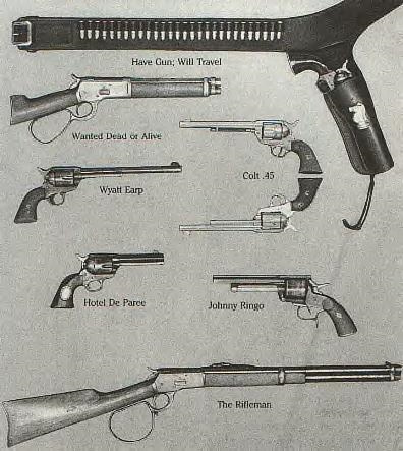 How many of these TV guns from the 1950s do you remember?