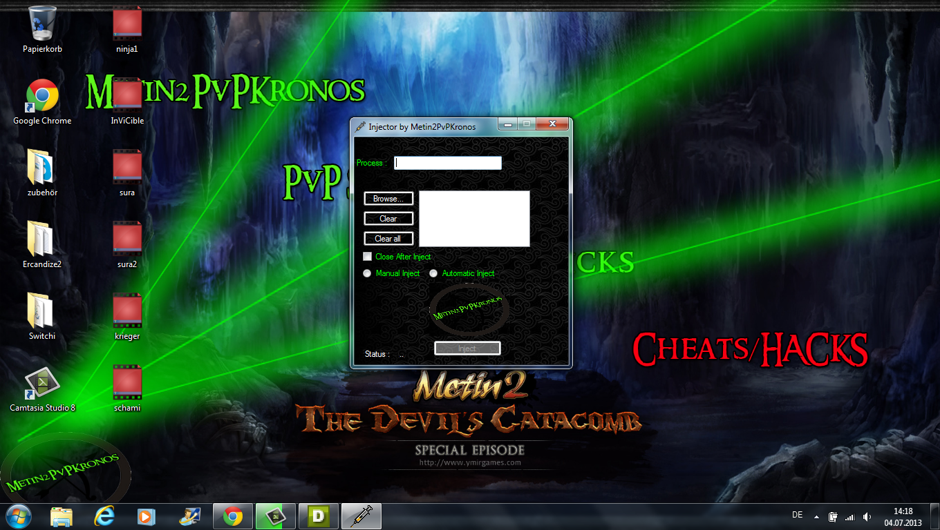 Hacks, Bots, Exploits Injector by Metin2PvPKronos