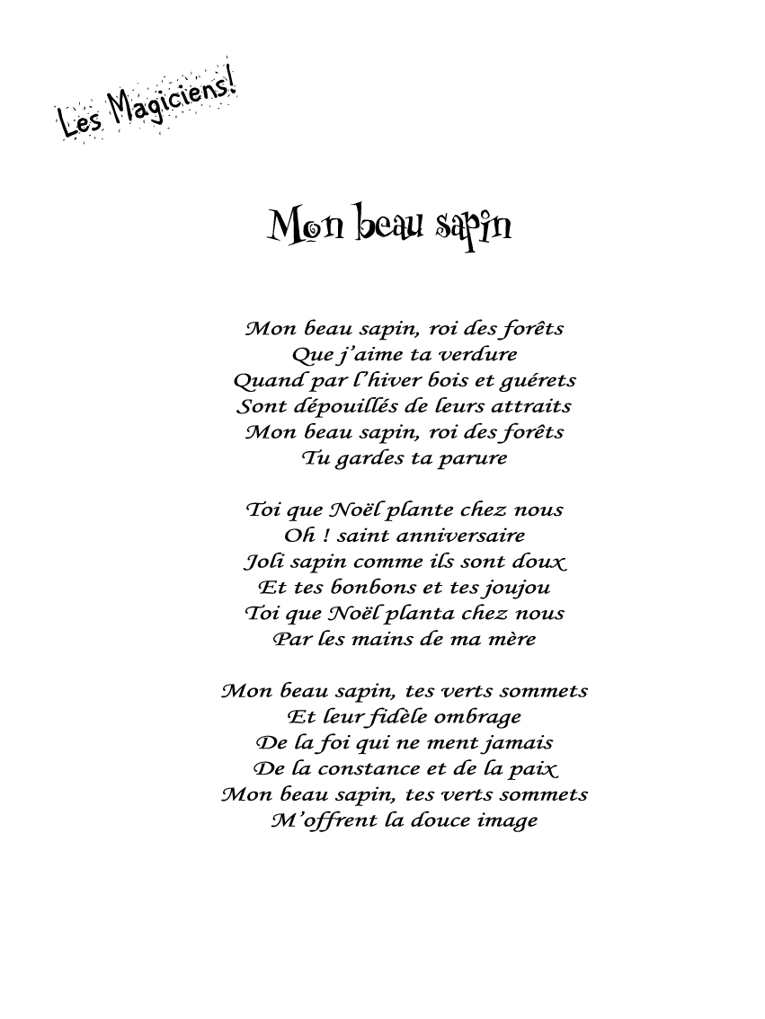 Joyeux Noël! Chant_2 