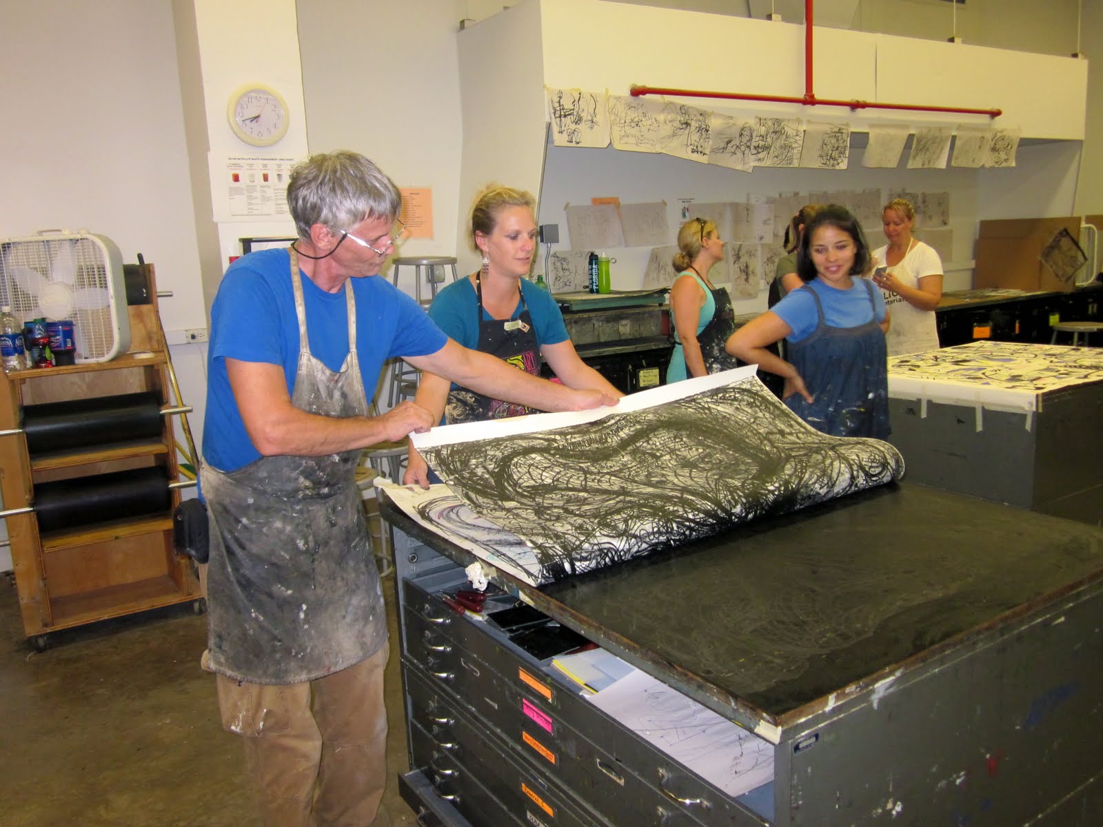 A Sense of Place printing with large ink slabs