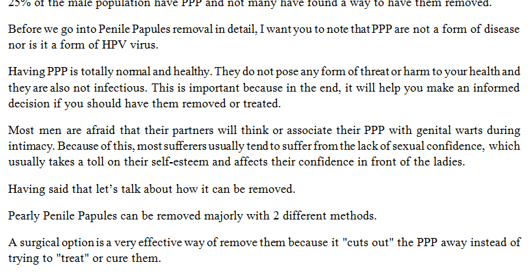 On penis ppp Penile Papules