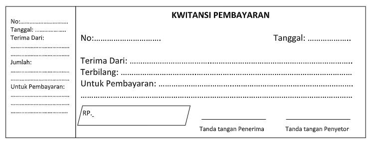 Format Kwitansi Kosong Ms Word Dan Excel Liputanteknologi