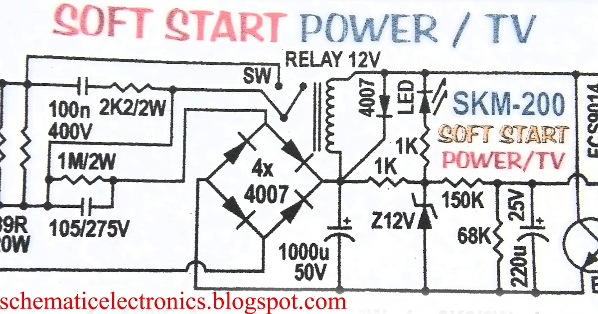 Simple soft start Circuit 220V – Electronics Projects Circuits