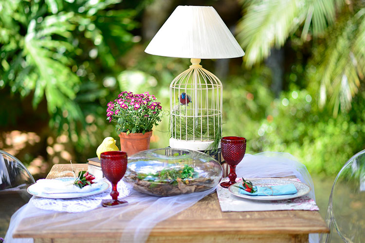 Muebles para el jardín o exteriores Café largo de ideas Decoración