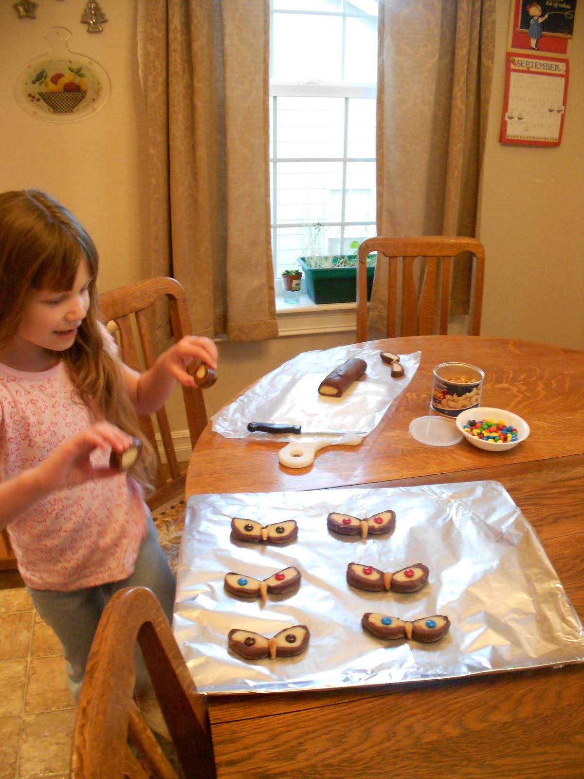 Almost Unschoolers: Fall Family Traditions - Owl Cookies and Paper Bag Owls