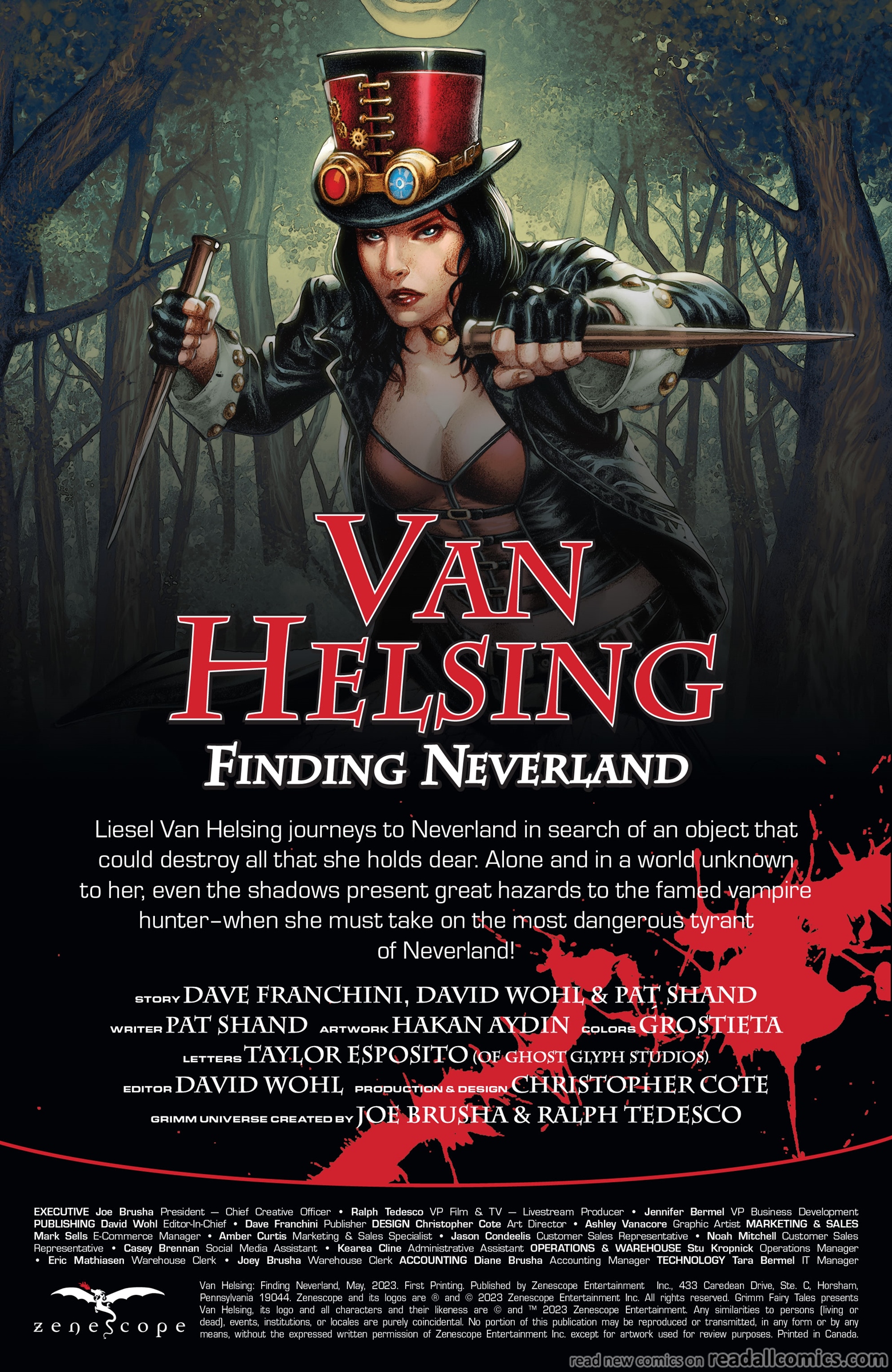 Van Helsing Finding Neverland (2023) Read All Comics Online