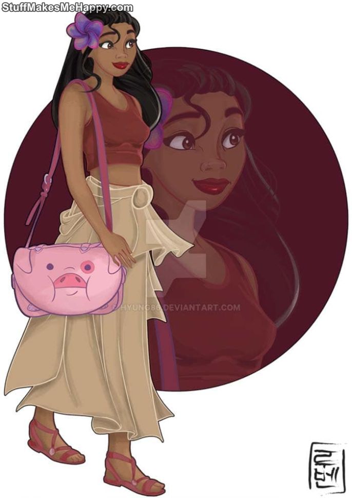 The Spanish Artist Presented What The Characters Of Disney Cartoons Would Look Like If They Were Students