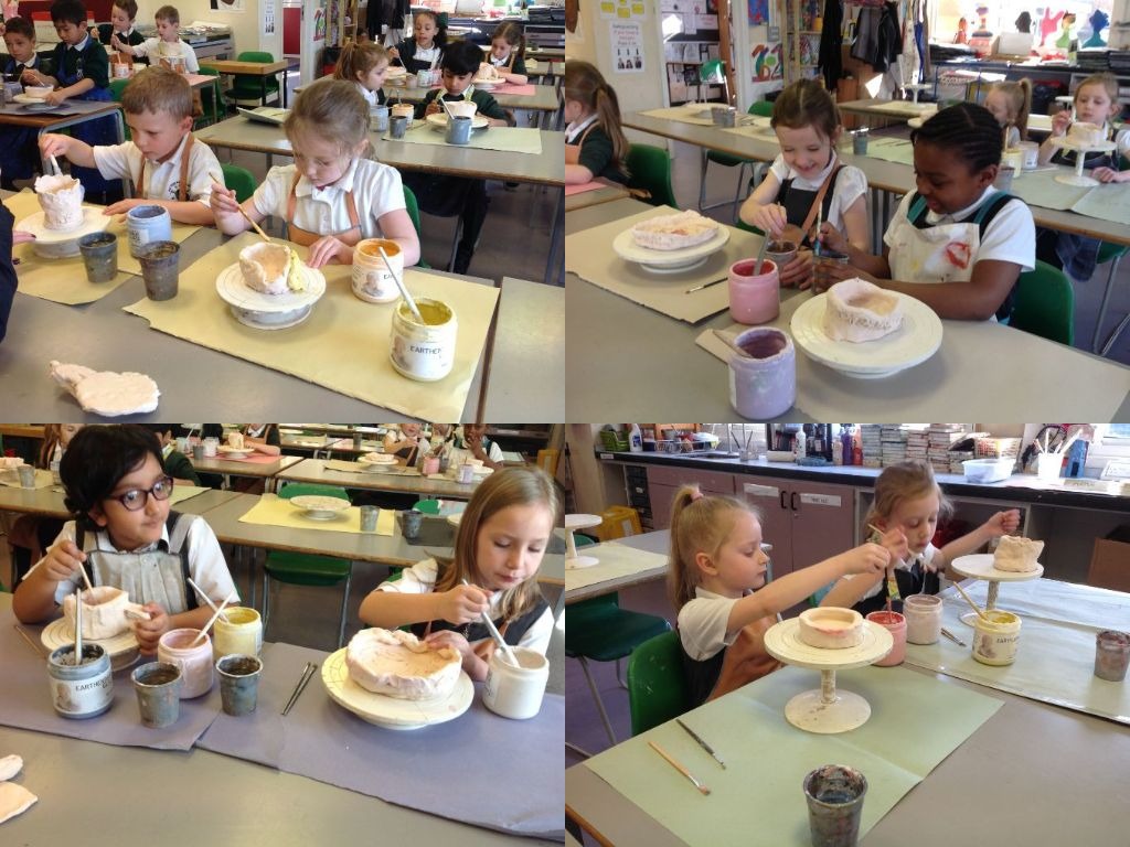 Suttons Primary School 2NL Painting our Pots!