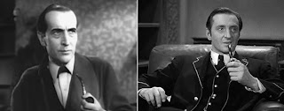 Arthur Wontner and Basil Rathbone as Sherlock Holmes Arthur Wontner and Basil Rathbone as Sherlock Holmes