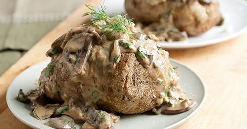 Mushrooms Canada Blog: Guest Post: Baked Potatoes with Creamy Mushroom ...