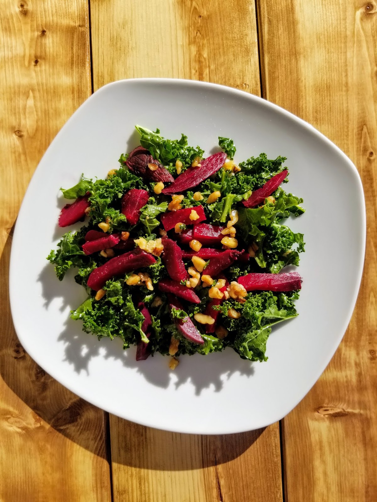 Hot and Cold Running Mom Just my Stuff Massaged Kale and Beet Salad