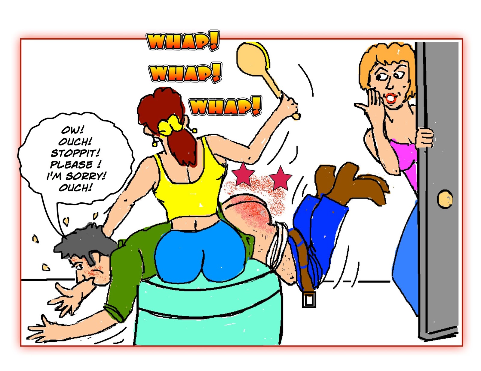Sibling Rivalry - FM Spanking story.