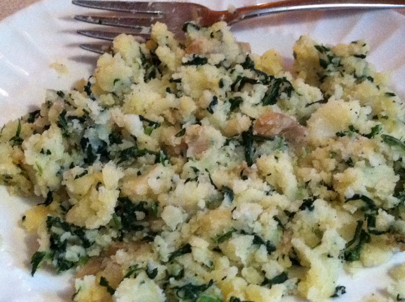 BE REAL: Potatoes With Spinach