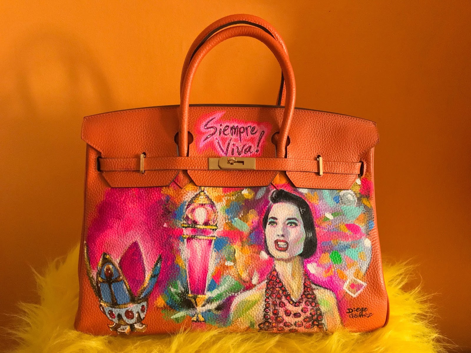 How I paint on Leather Bags. I painted on a Birkin Hermes Bag! Pinay artist  