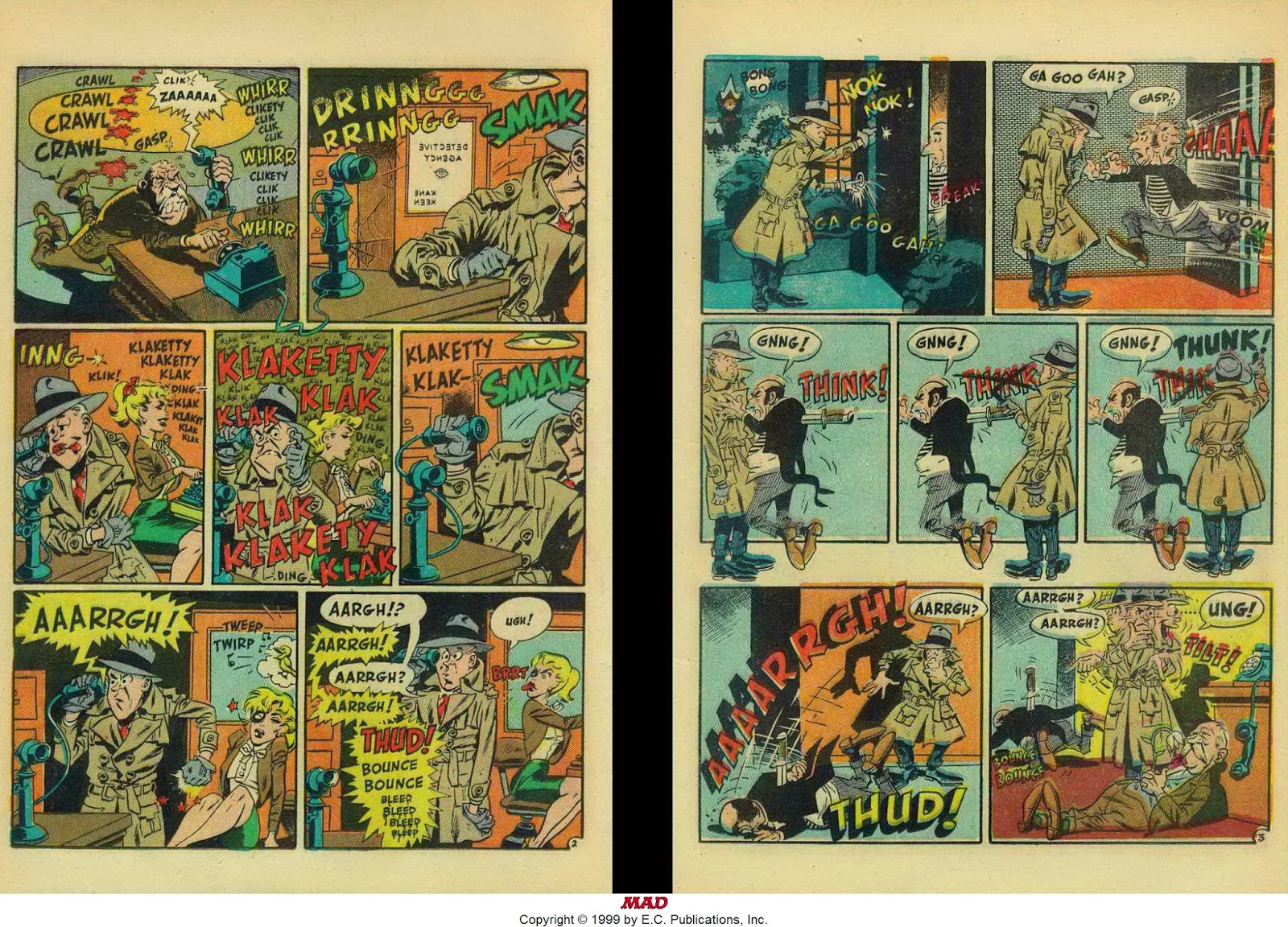 Chicken Fat SUNDAY FUNNIES!! MAD's SOUND EFFECTS! POW!! BANG!!