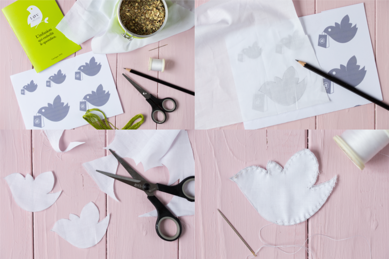 Teebeutel nähen als Ostergeschenk DIY Ostern Tutorial für selbstgemachte Teebeutel