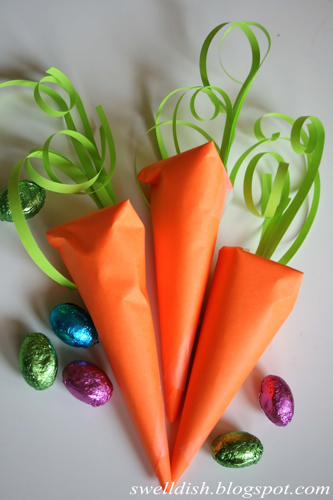 The Swell Dish Easter Egg Filled Paper Carrots