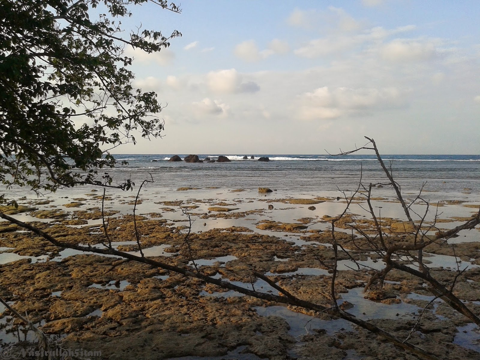 Pesisir di pantai Batu Pengantin, Ujung Batulawang, Karimunjawa